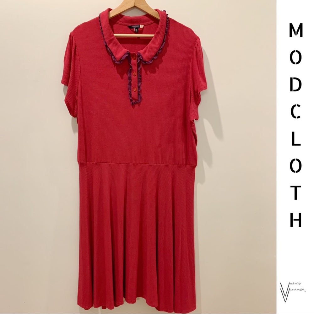 ModCloth Ribbed Jersey Dress